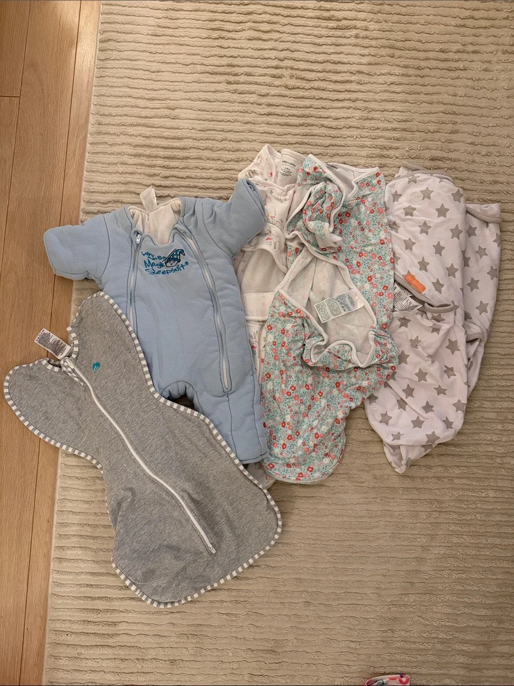 Swaddle Bundle - Swaddle Me / Love to Dream / Aden + Anais / Merlin Suit